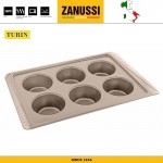 Антипригарная форма для больших кексов, маффинов,  6 ячеек, серия Turin, Zanussi